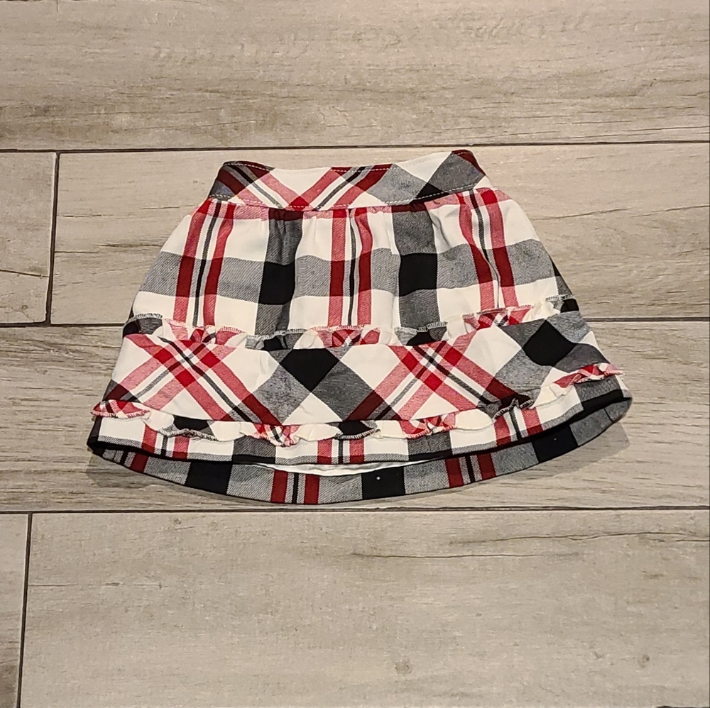 🍁Children's Place Plaid Ruffle Skirt☀️